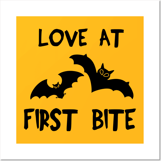 Love At First Bite Halloween Wall Art by PeppermintClover